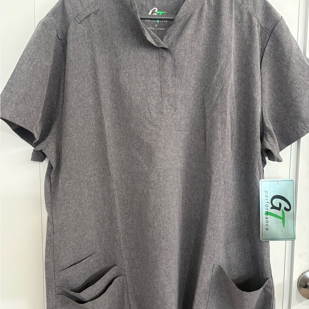 NWT XL GT Performance Grey women’s scrub shirt